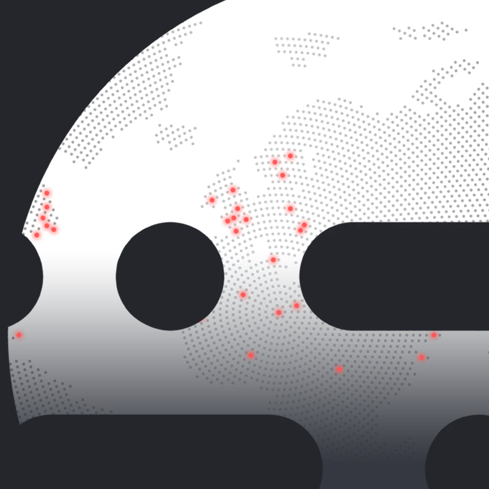 Website Header Map Overlay
